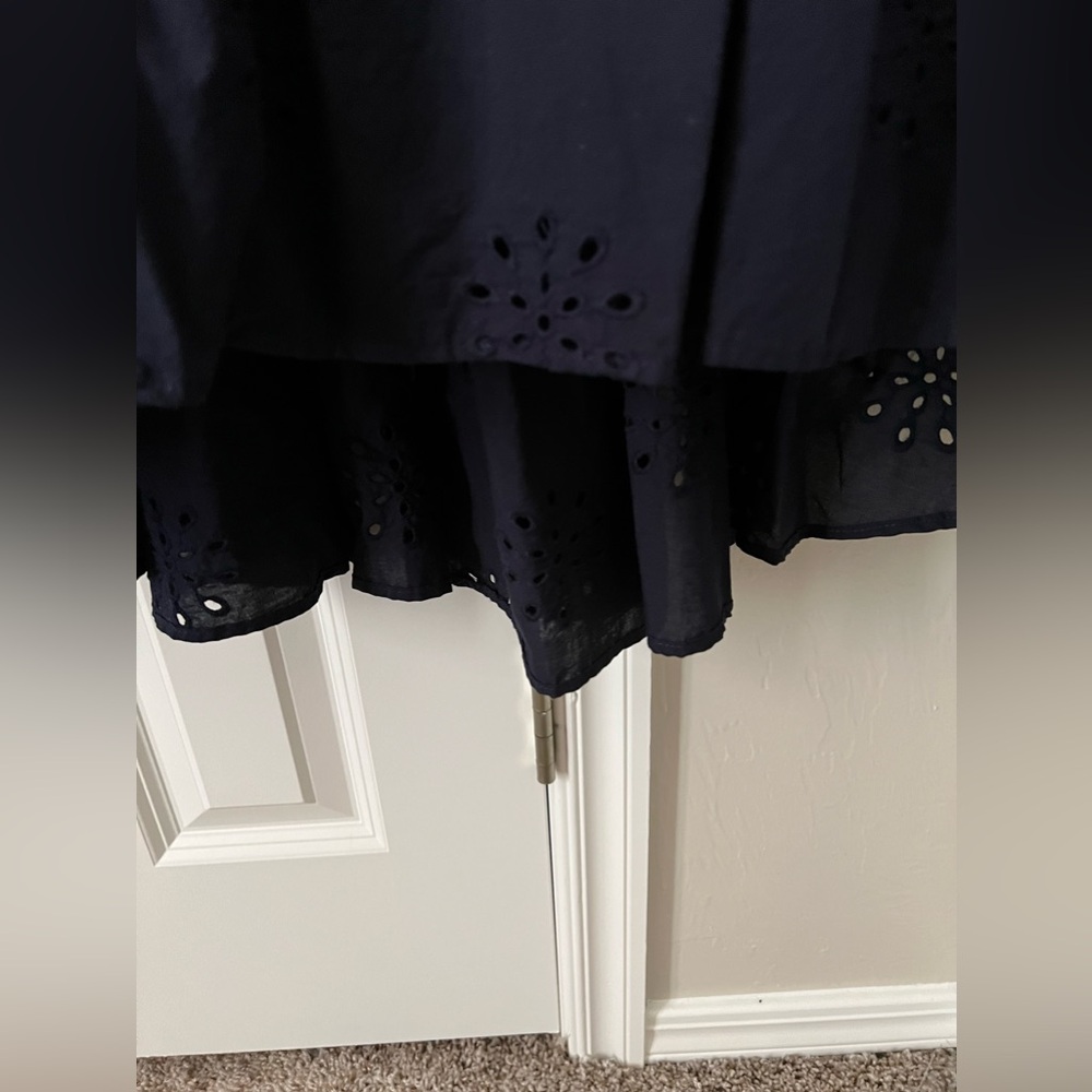 Chico’s Eyelet Off Shoulder Tiered Midi Dress - Picture 8 of 9